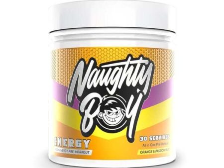 Naughty Boy Energy, Orange & Passion Fruit - 390 grams on Sale