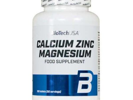 BioTechUSA Calcium Zinc Magnesium - 100 tablets Cheap