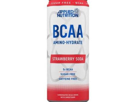 Applied Nutrition BCAA Amino-Hydrate Caffeine Free Cans, Strawberry Soda - 12 x 330 ml on Sale