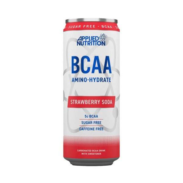 Applied Nutrition BCAA Amino-Hydrate Caffeine Free Cans, Strawberry Soda - 12 x 330 ml on Sale