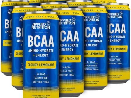 Applied Nutrition BCAA Amino-Hydrate + Energy Cans, Cloudy Lemonade - 12 x 330 ml Sale