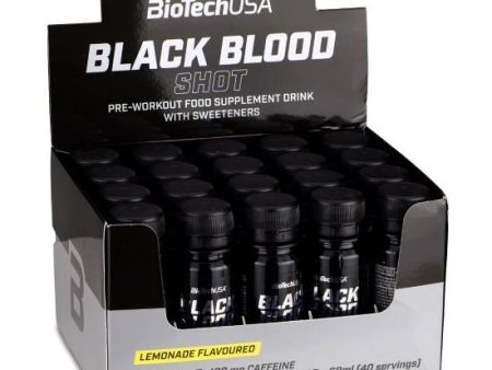 BioTechUSA Black Blood Shot, Lemonade - 20 x 60 ml Online now