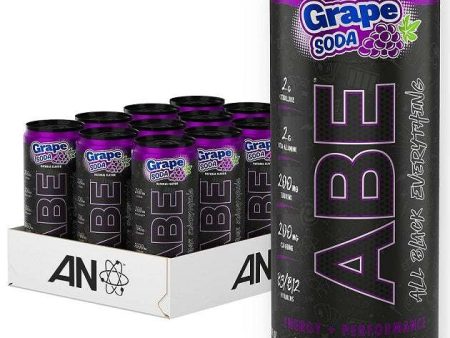 Applied Nutrition ABE Energy + Performance Cans, Grape Soda - 12 x 330 ml For Discount