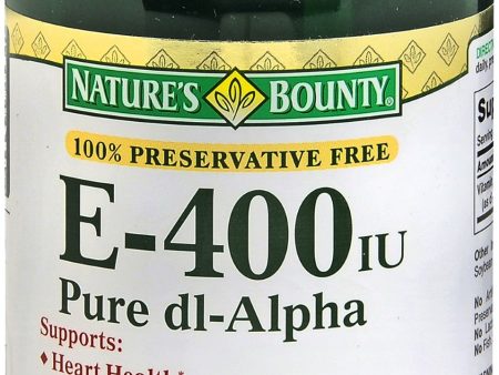 Nature s Bounty E-400 IU Pure dl-Alpha Softgels Cheap