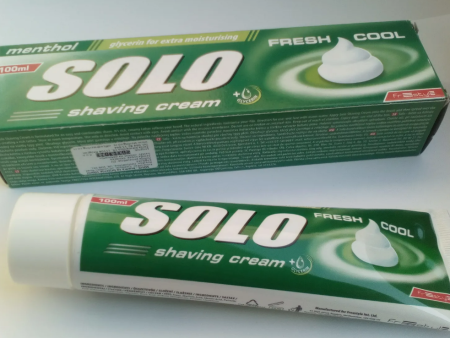 Shaving Cream SOLO - fresh cool (menthol) , 100 ml. Fashion