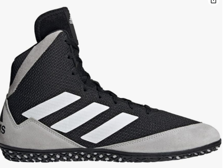 adidas Men s Mat Wizard 5 Wrestling Shoe, Black Grey White, 13 Online Sale