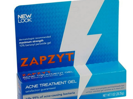 Zapzyt Acne Treatment Gel 10% Benzoyl Peroxide Gel 1 Oz Online