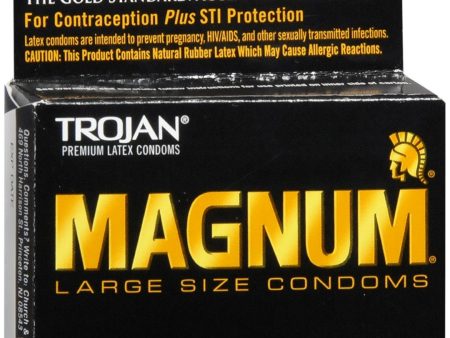 TROJAN MAGNUM Lubricated Latex Condoms Large For Cheap