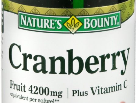 Nature s Bounty Cranberry 4200 mg plus Vitamin C Softgels Supply