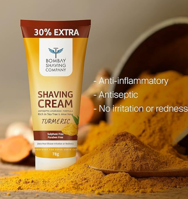 Bombay Shaving Company Turmeric Shaving Cream - 78gram, Yellow Online