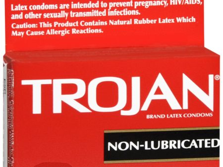 TROJAN Condoms Non-Lubricated Latex Discount