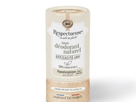 Respectueuse Mon Deodorants Naturel Efficace 48h Bioes Perfume-free Sensitive Skin  50g (1.76oz) Supply