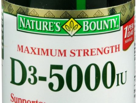 Nature s Bounty D3-5000 IU Softgels Maximum Strength Discount