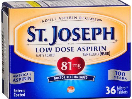 St. Joseph Low Dose Aspirin 81 mg Micro Tablets Online Hot Sale