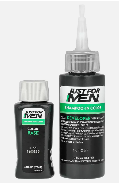 Shampoo-In-Color, Real Black H-55, Single Application Haircolor Kit Fashion