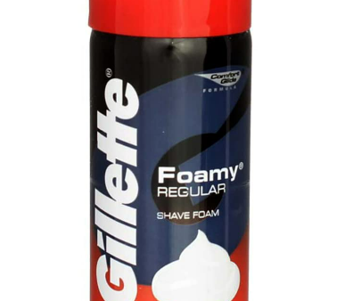 Gillette Foamy Shave Cream, Regular, 2 Oz (56 G) (Pack of 3) For Discount