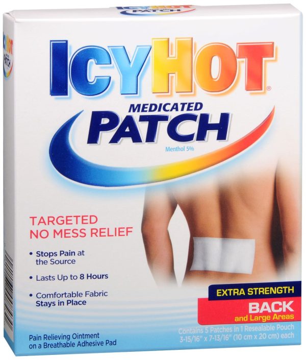 ICY HOT Medicated Patches Back and Large Areas Online Hot Sale