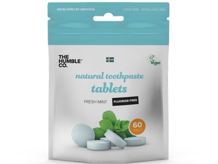 The Humble Co. Toothpaste Fresh Mint Fluoride-FREE x60 tablets Online Sale