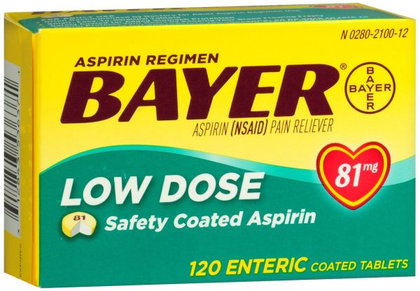 Bayer Low Dose Safety Coated Aspirin 81 mg Tablets For Sale