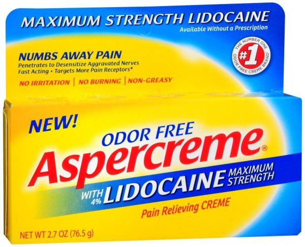 ASPERCREME Pain Relieving Creme with Lidocaine Maximum Strength Cheap