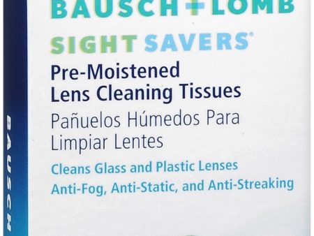 Bausch + Lomb Sight Savers Pre-Moistened Lens Cleaning Tissues Online