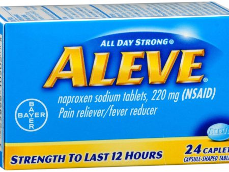 Aleve Pain Reliever Fever Reducer Caplets Hot on Sale