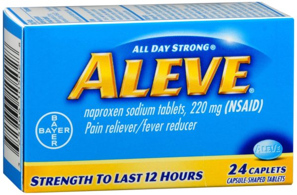 Aleve Pain Reliever Fever Reducer Caplets Hot on Sale