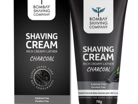 Bombay Shaving Company Charcoal Shaving Cream - 78grams, Black Online