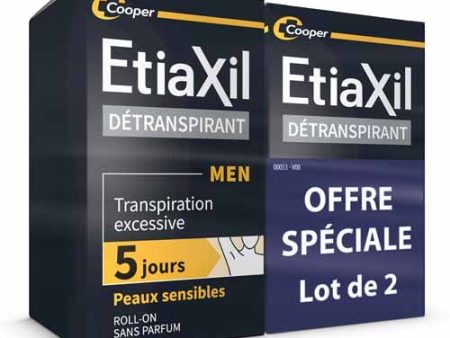 Etiaxil Detranspirants Men Underarm Roll-on Sensitive Skin 2x 15ml (0.5fl oz) For Discount