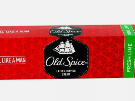 Old Spice Lather Lime Shaving Cream Fresh Smell like a Smooth Rich Man ( 70 gm) Sale