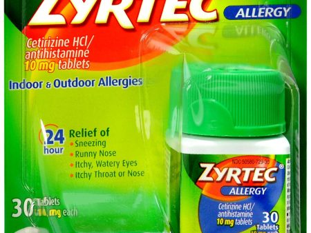 Zyrtec Allergy 10 mg Tablets on Sale