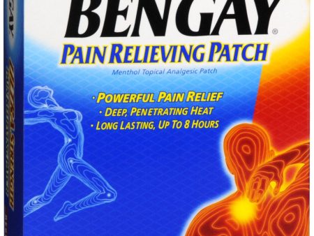 BENGAY Pain Relieving Patches Ultra Strength Regular Size Online now