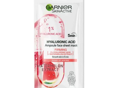 Garnier Skin Active Hyaluronic Acid Firming Ampoule Face Sheet Mask - Watermelon Extract Online Sale