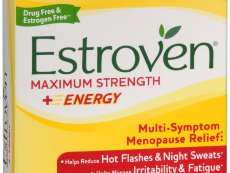 Estroven Maximum Strength + Energy Multi-Symptom Menopause Relief Caplets For Sale