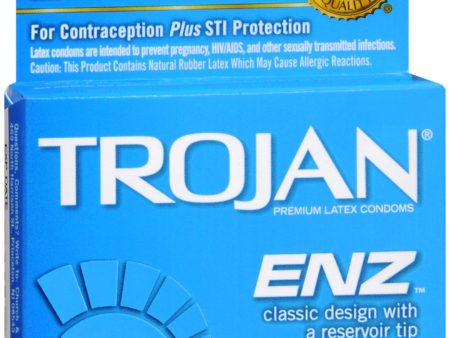 TROJAN-Enz Premium Lubricant Latex Condoms on Sale